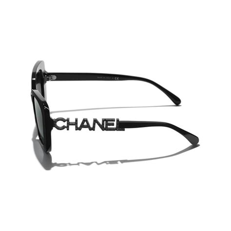 chanel earrings sunglasses|Chanel sunglasses with on side.